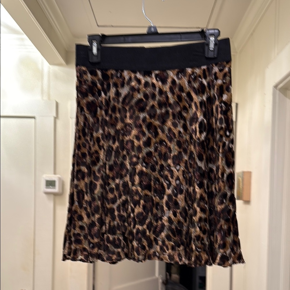 Alice + Olivia Leopard Print Mini Skirt